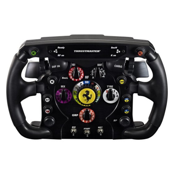 Thrustmaster F1 レーシングホイール - フェラーリ 2011 公式復刻版、150周年イタリア記念版、ブラッシュドメタル仕上げ、ゴム製グリップ、PS4/Xbox Series X|S/One/PC対応